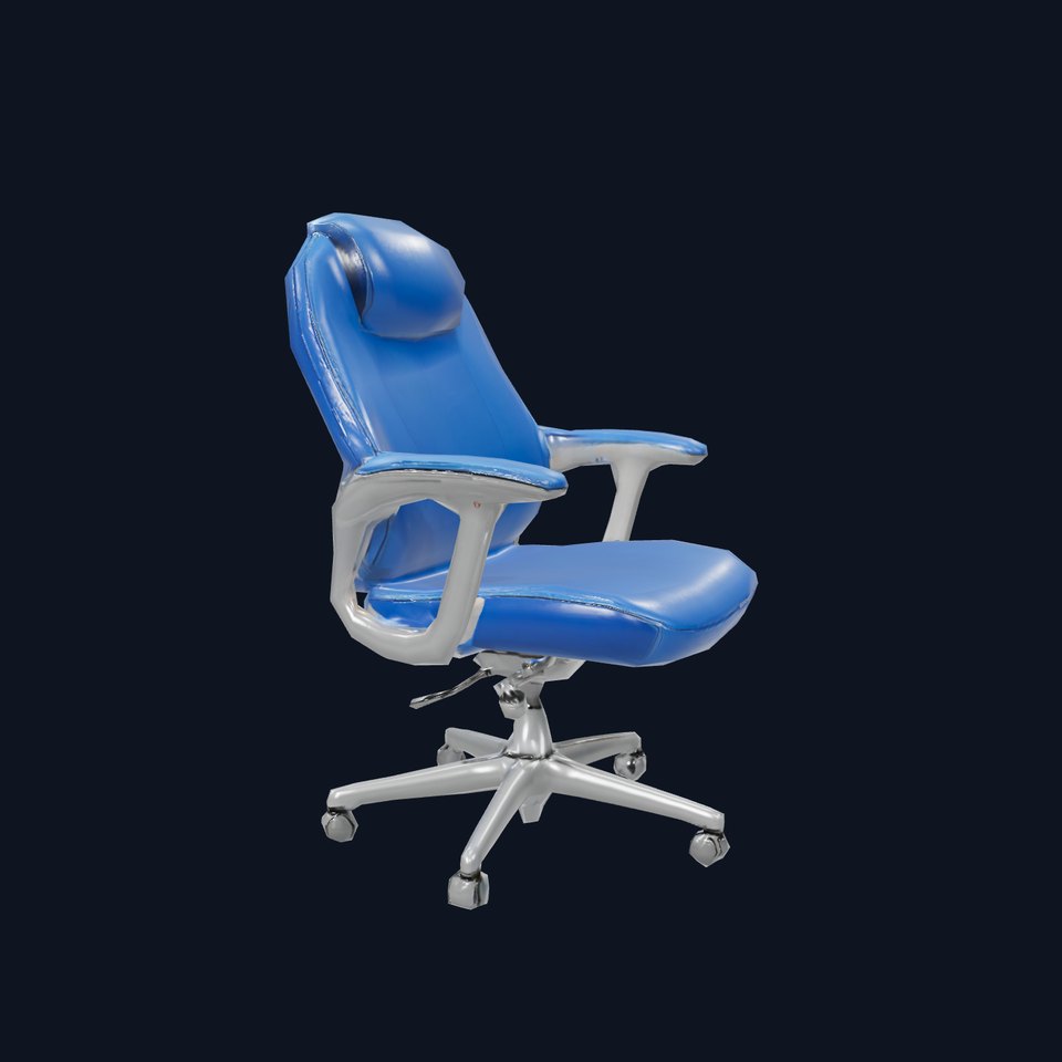 Blue Executive Chair model pack